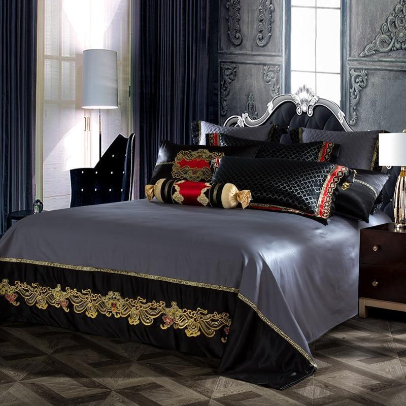 Bartedo Silk Satin Luxury Royal Duvet Cover Set - Creating Coziness