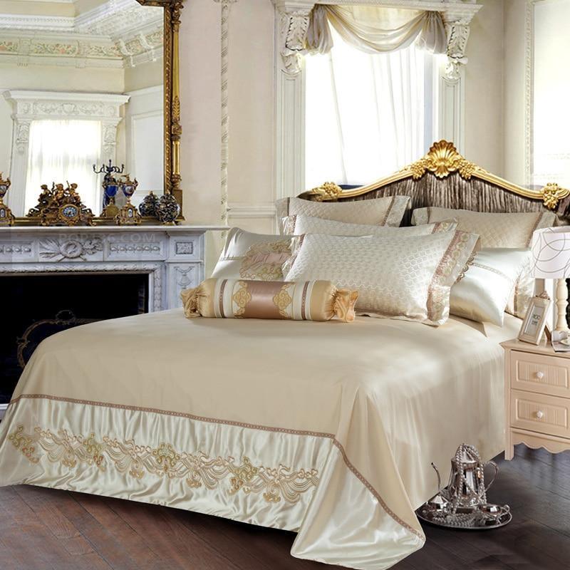 Bartedo Silk Satin Luxury Royal Duvet Cover Set - Creating Coziness