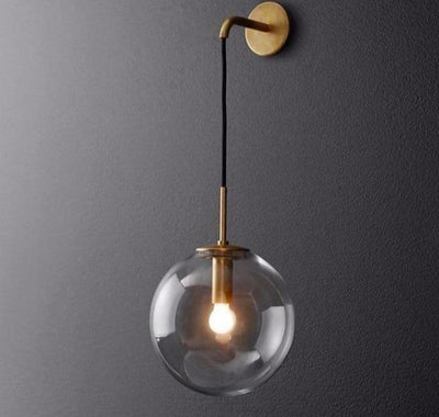 Wall Lamp Glass Ball Sconce - Creating Coziness