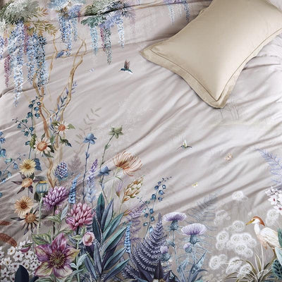 Flowers print Egyptian cotton bedding duvet cover set - Creating Coziness
