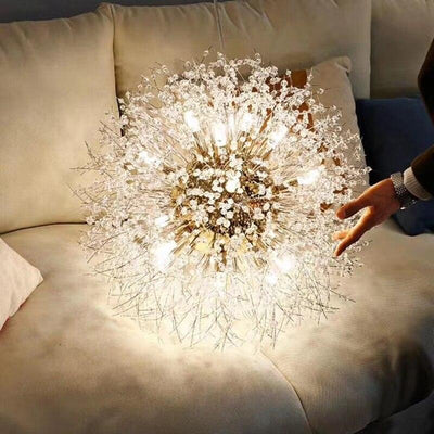 Crystal dandelion chandelier. - Creating Coziness