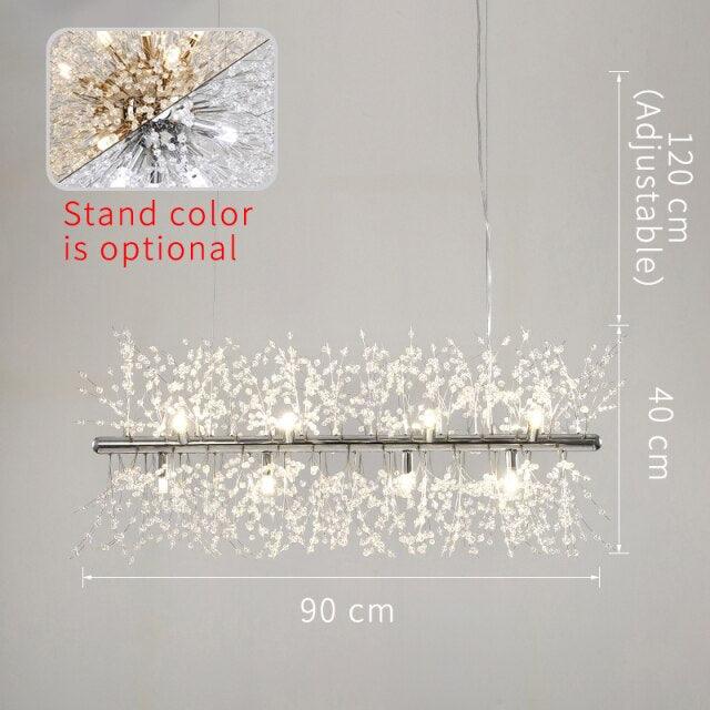 Crystal dandelion chandelier. - Creating Coziness