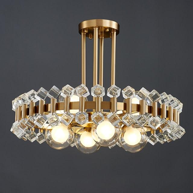 Bailey Colorful Gem And Crystal Two Tier Round Chandelier - Creating Coziness