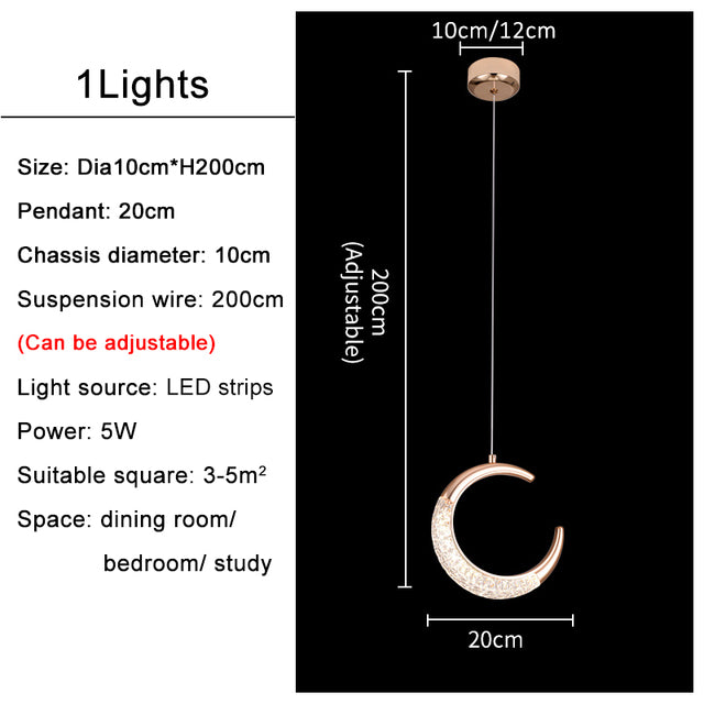 Crescent Moon Chandelier - Creating Coziness