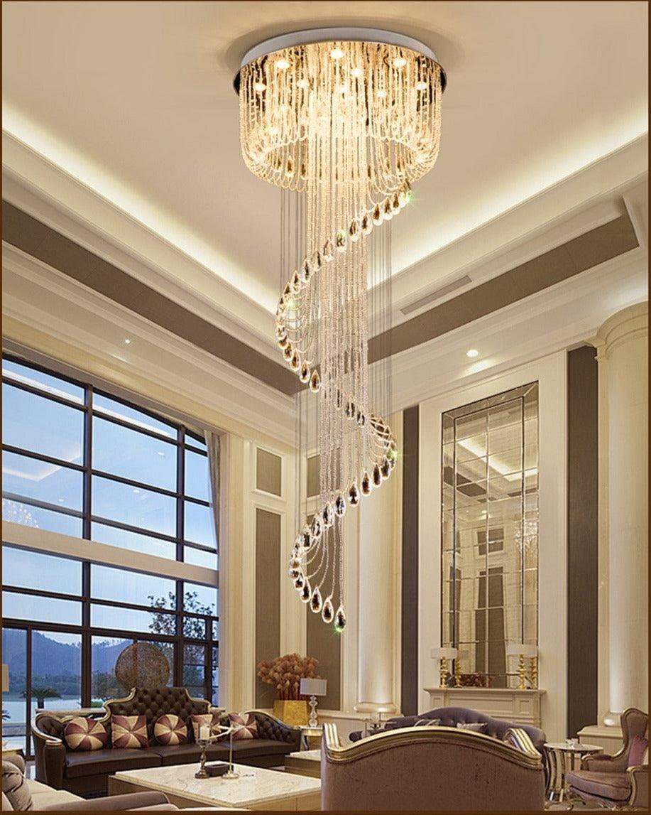 Сrystal Spiral Chandelier Jellyfish - Creating Coziness