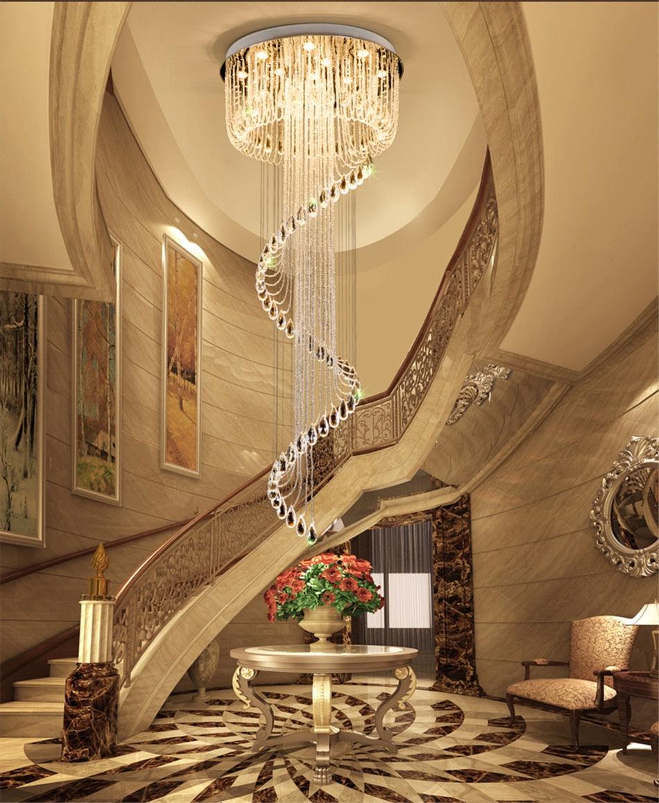 Сrystal Spiral Chandelier Jellyfish - Creating Coziness